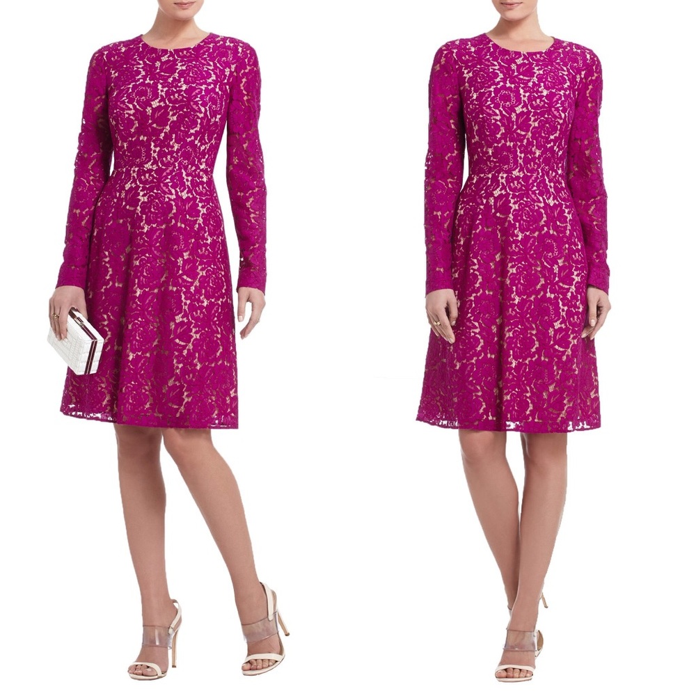 👗bcbg "everley" long sleeve dress